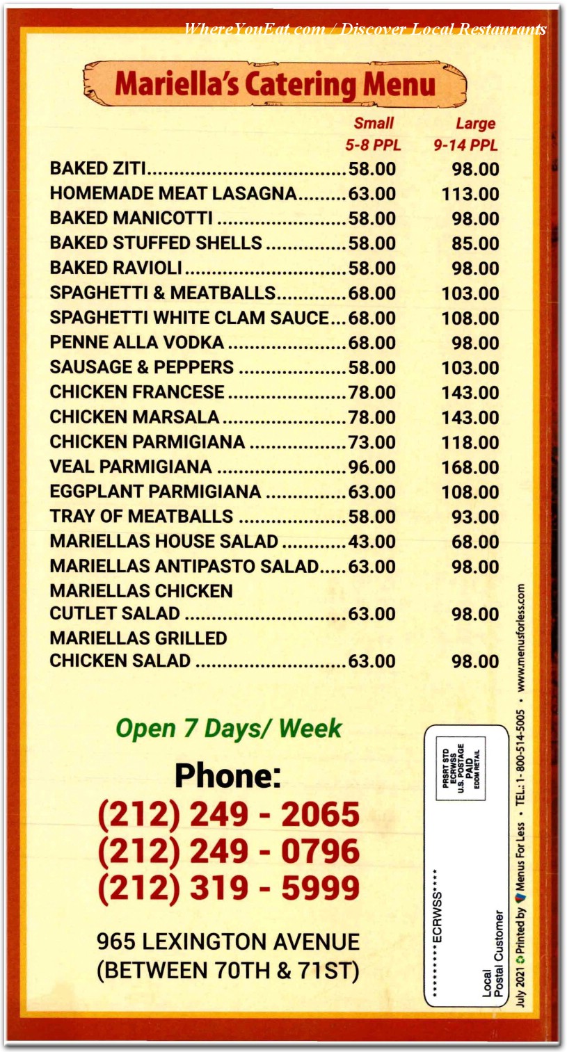 menu image