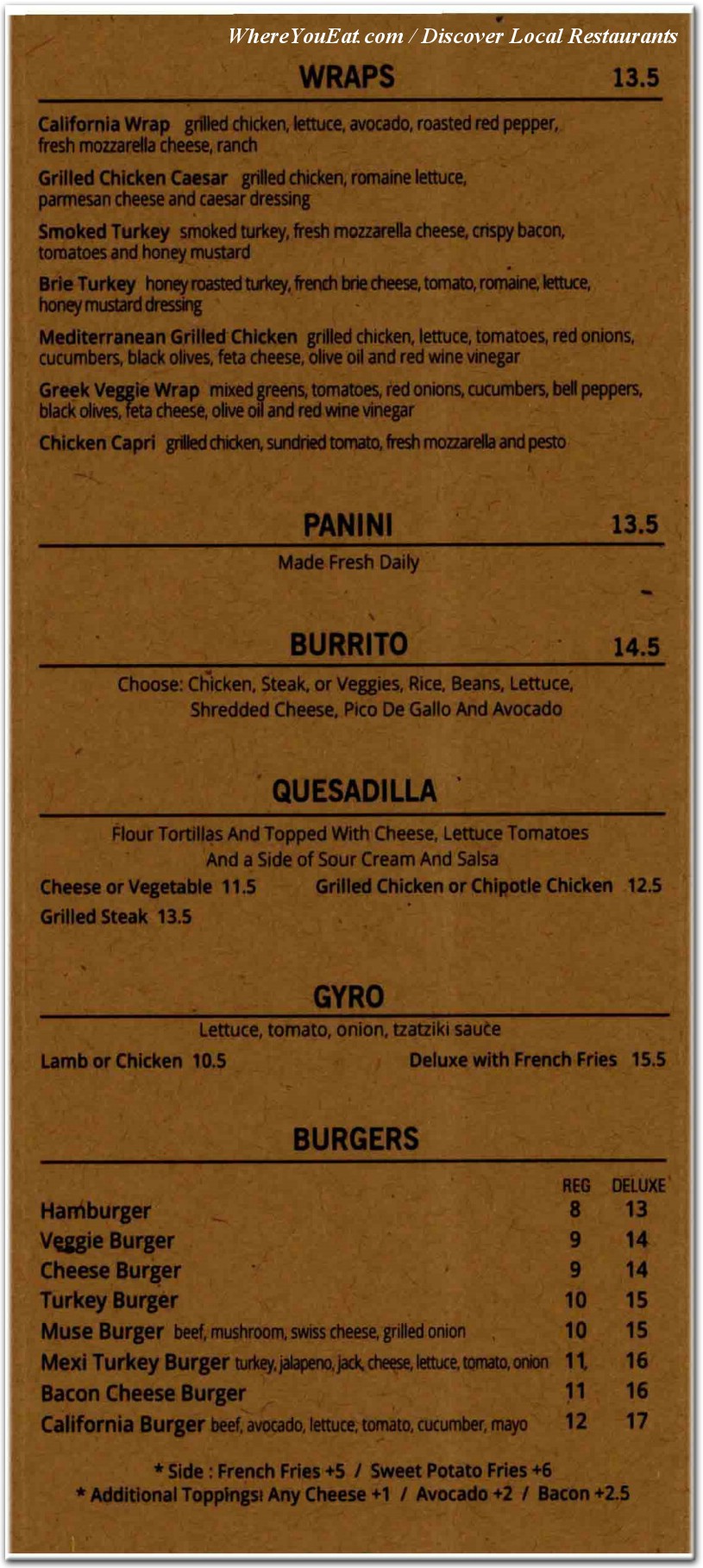 menu image