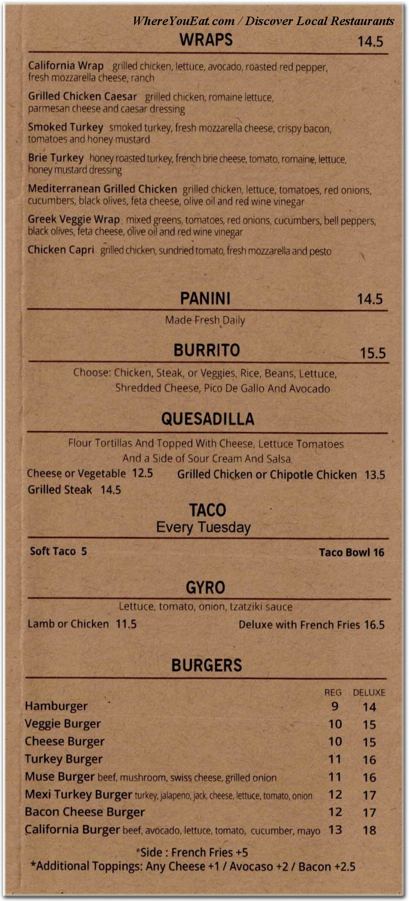 menu image