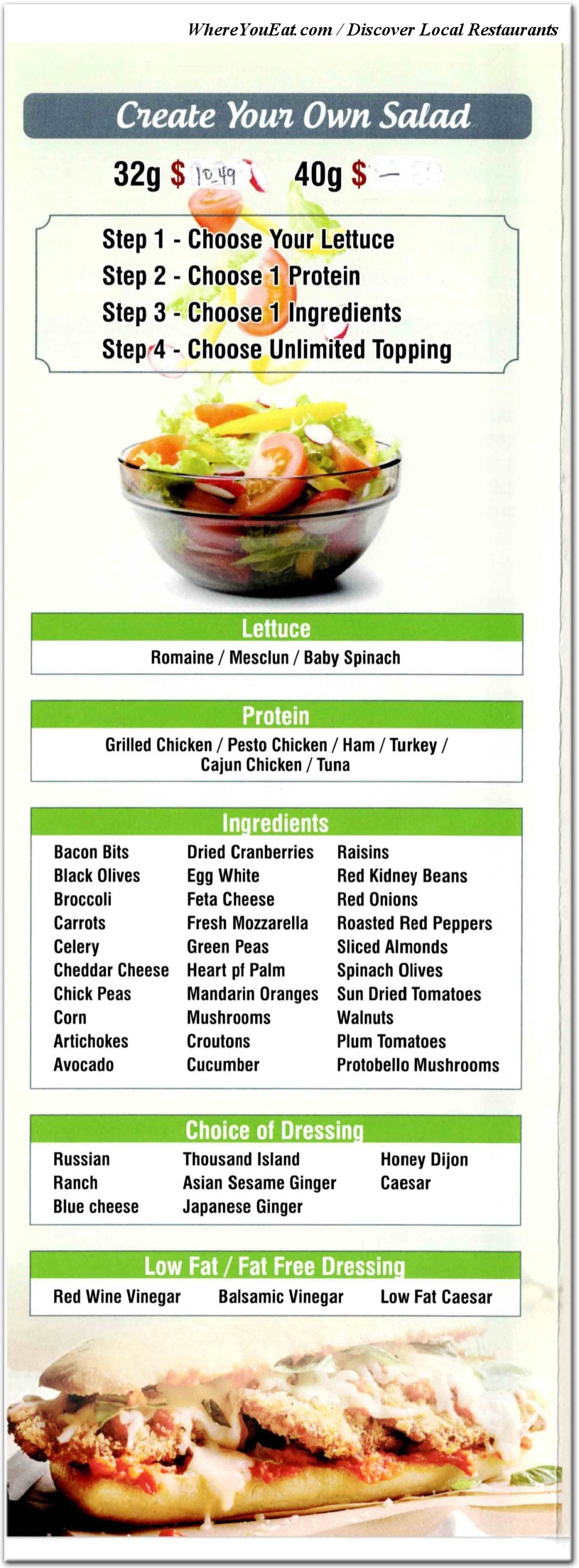 menu image