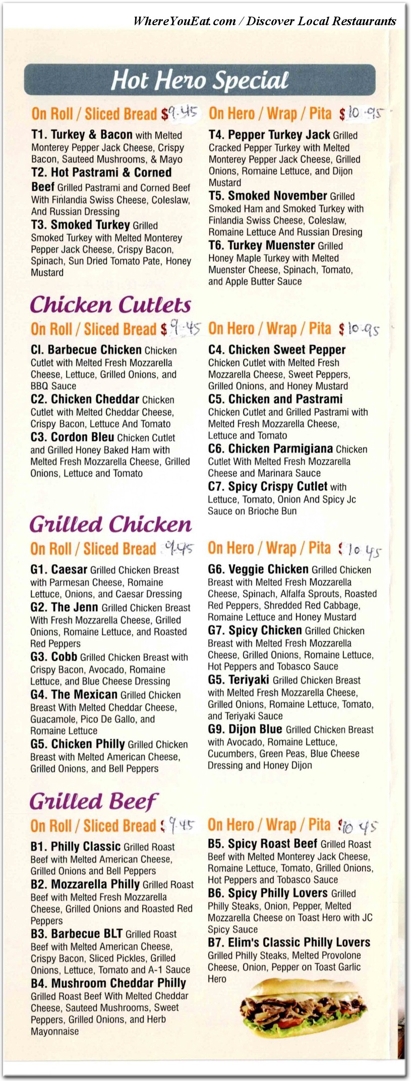 menu image