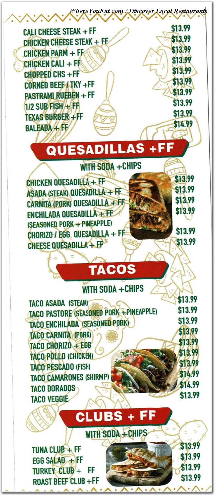 menu image