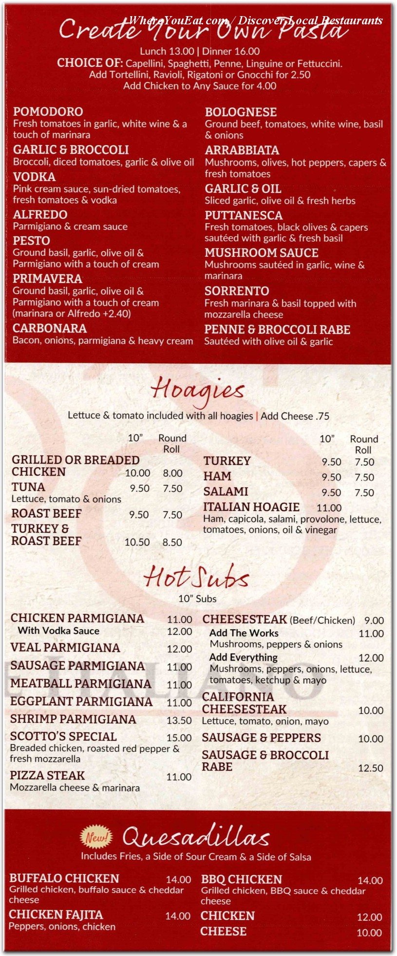 menu image