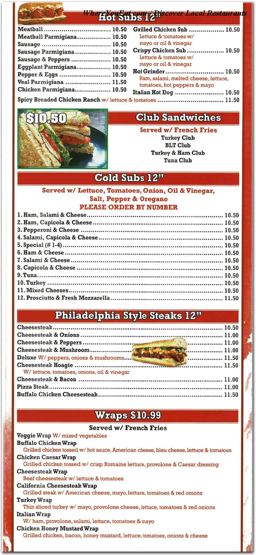 menu image