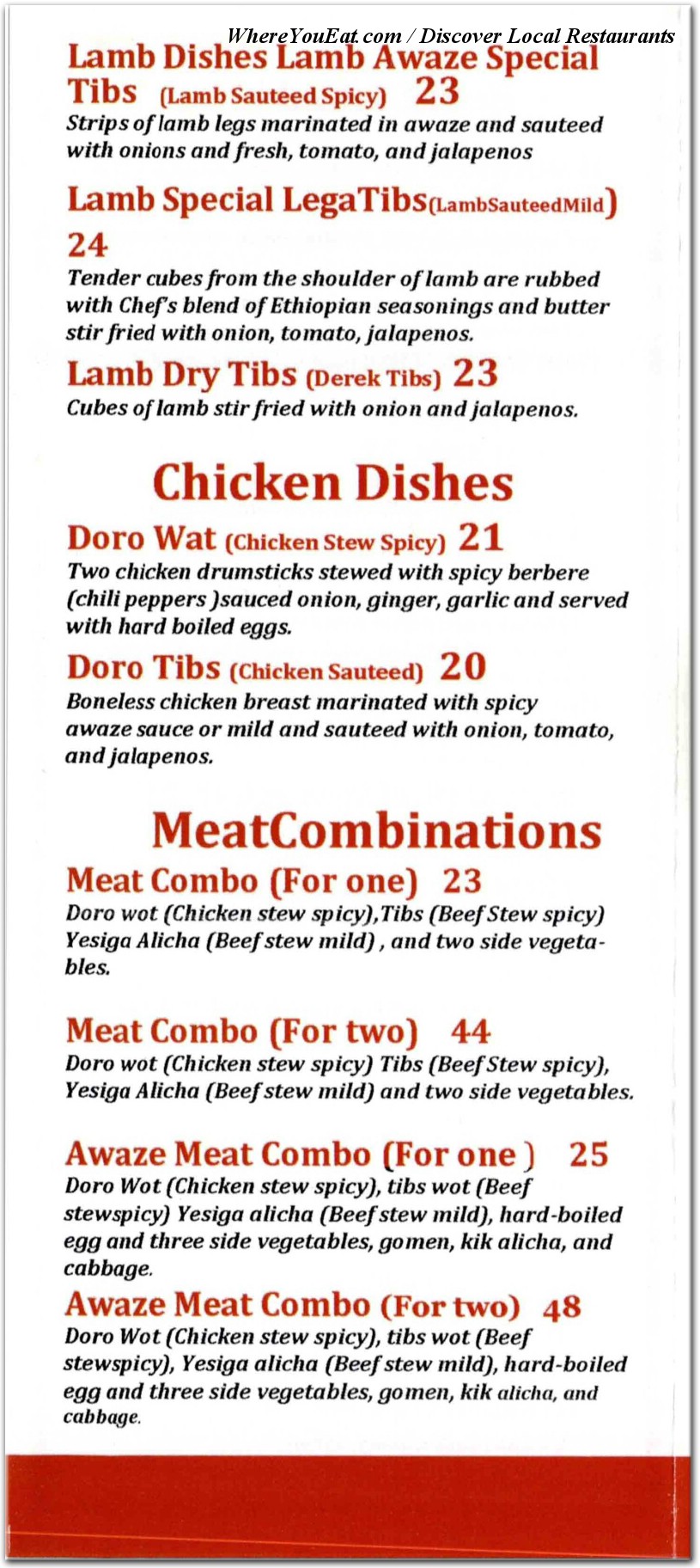 menu image