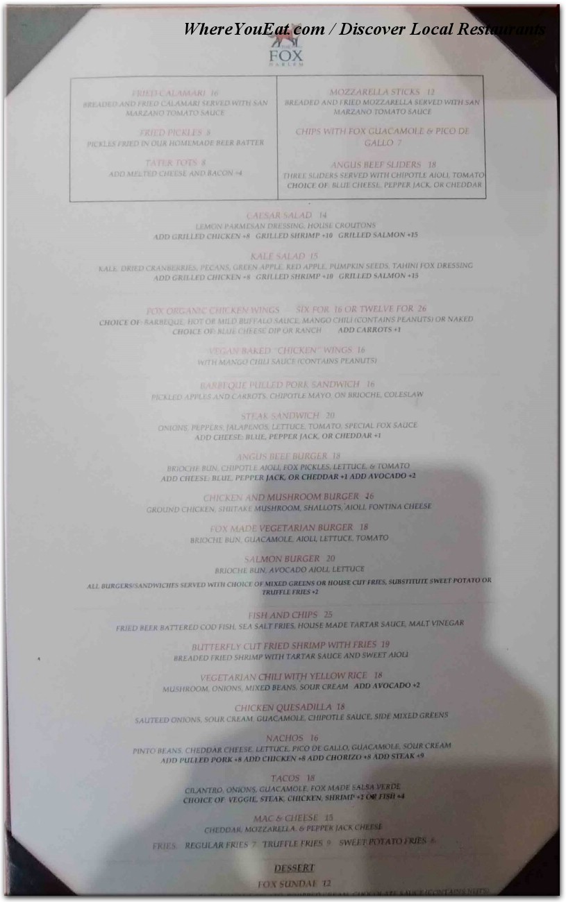 menu image