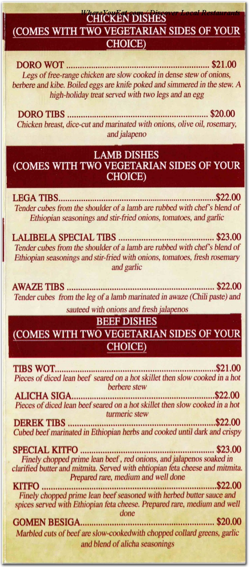 menu image