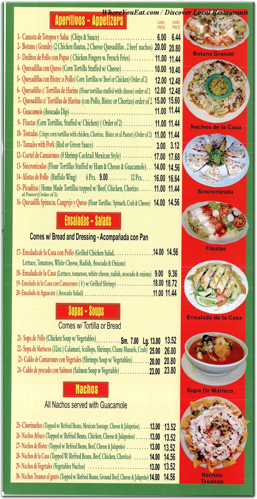 menu image