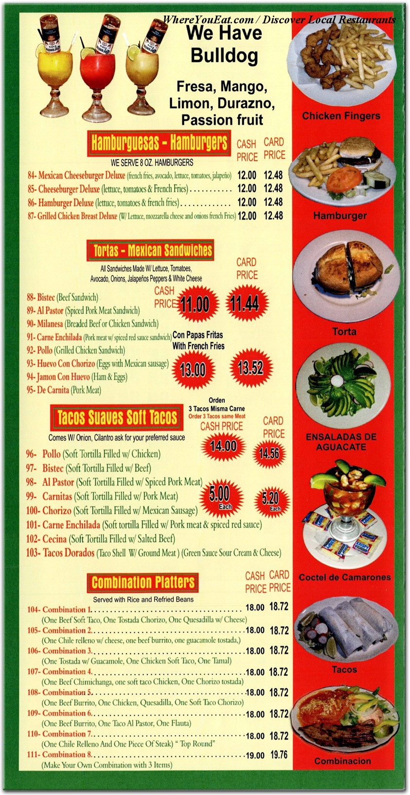menu image