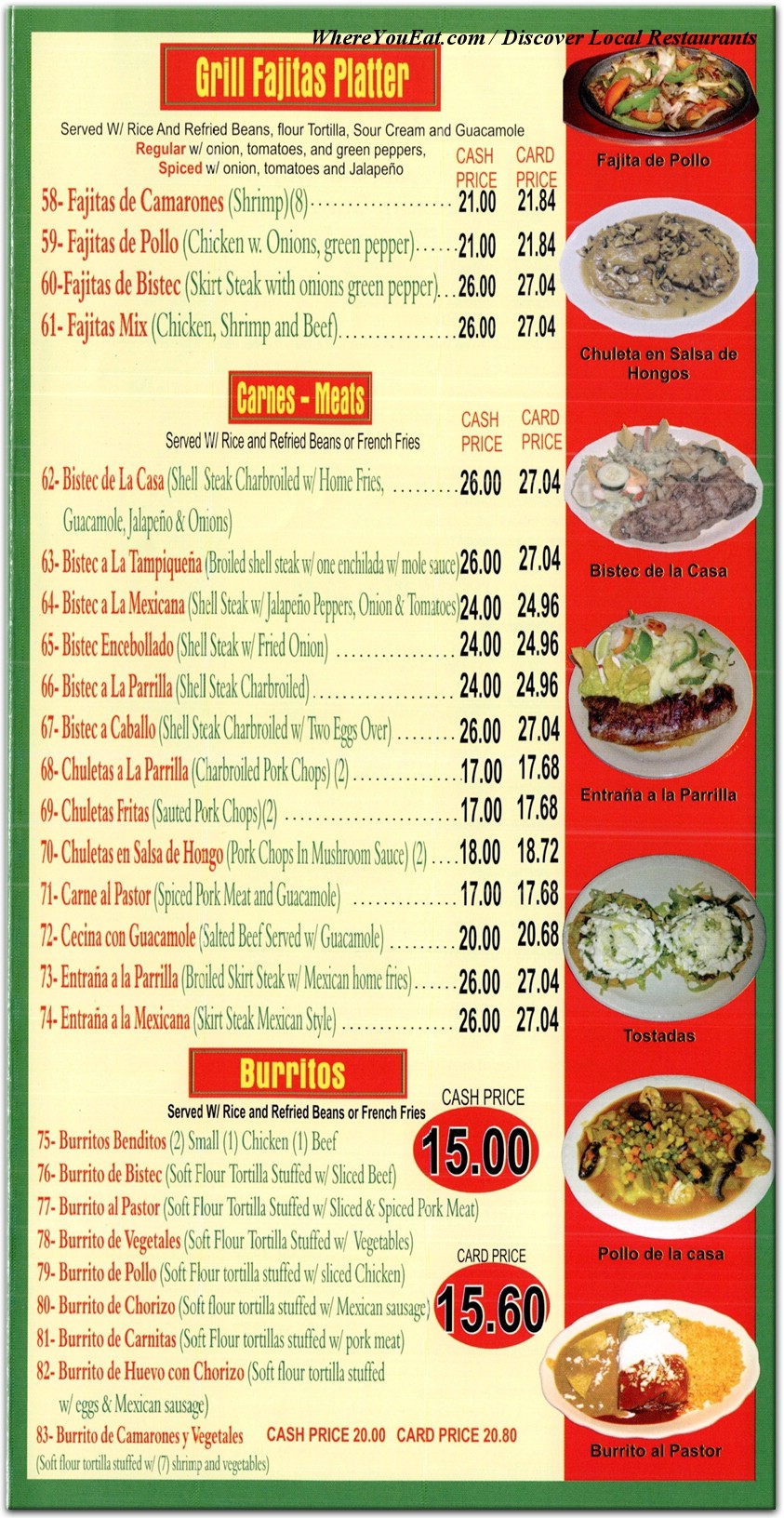menu image