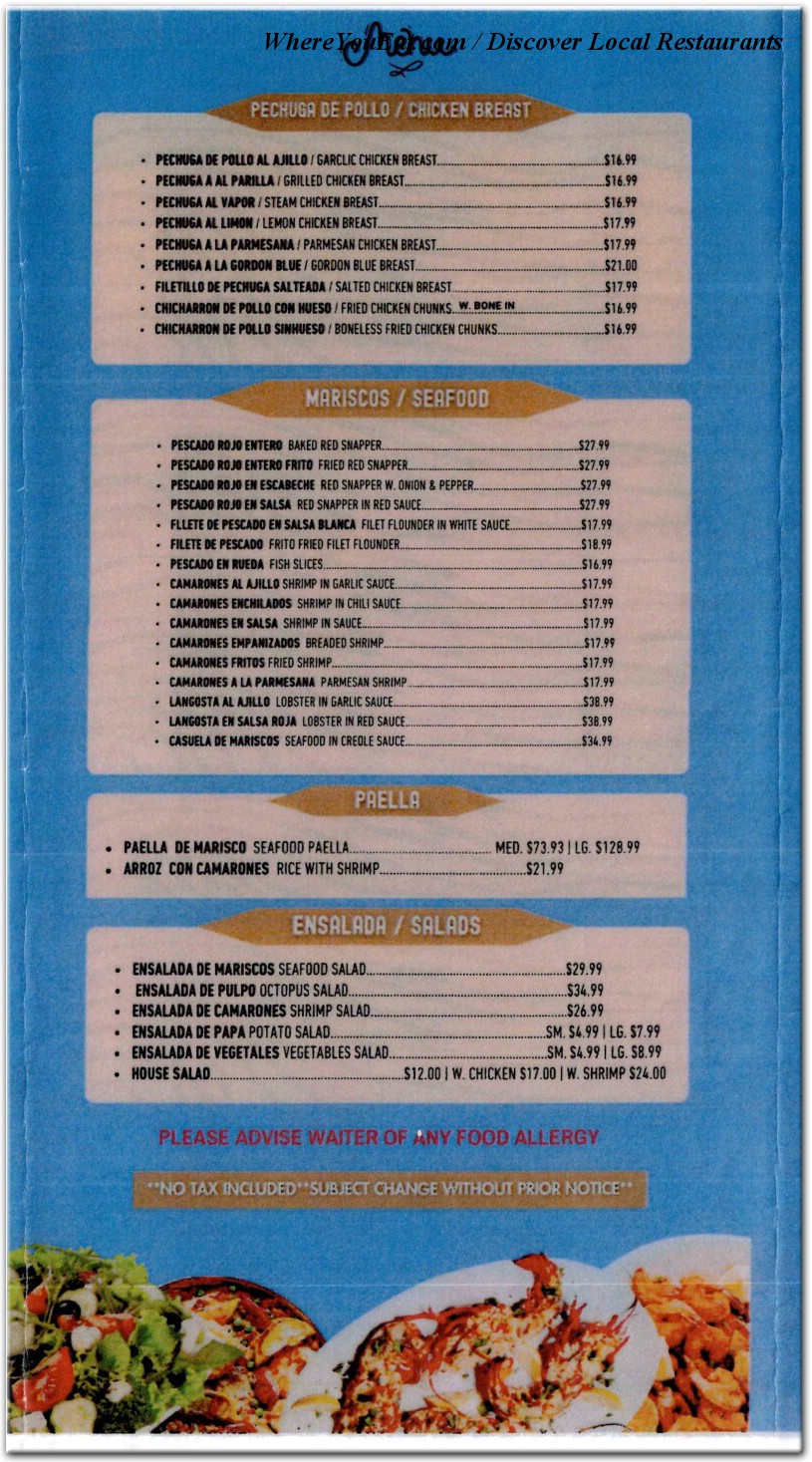 menu image