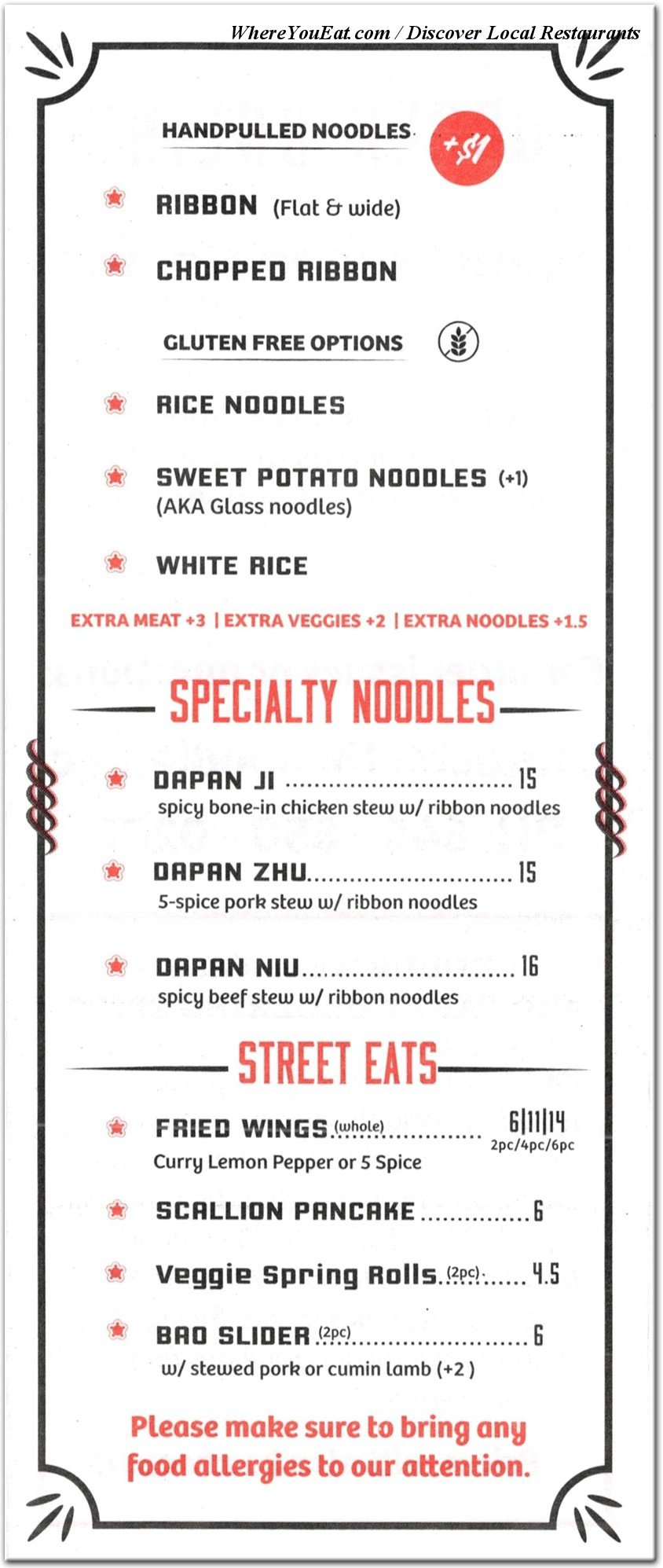 menu image