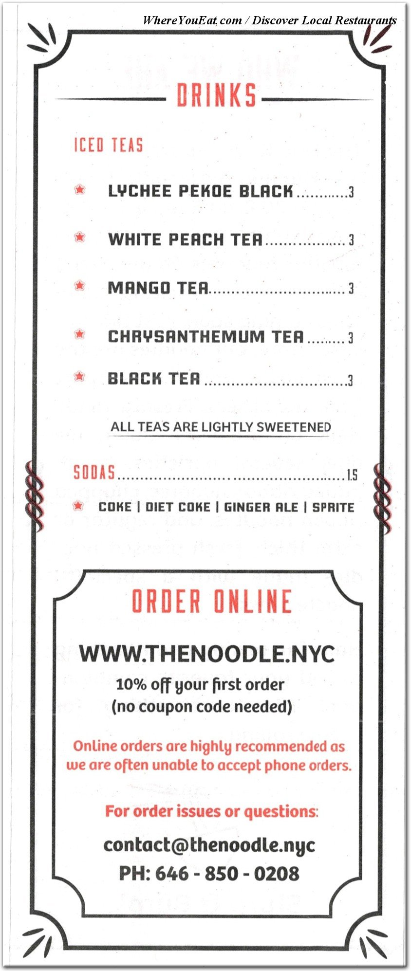 menu image