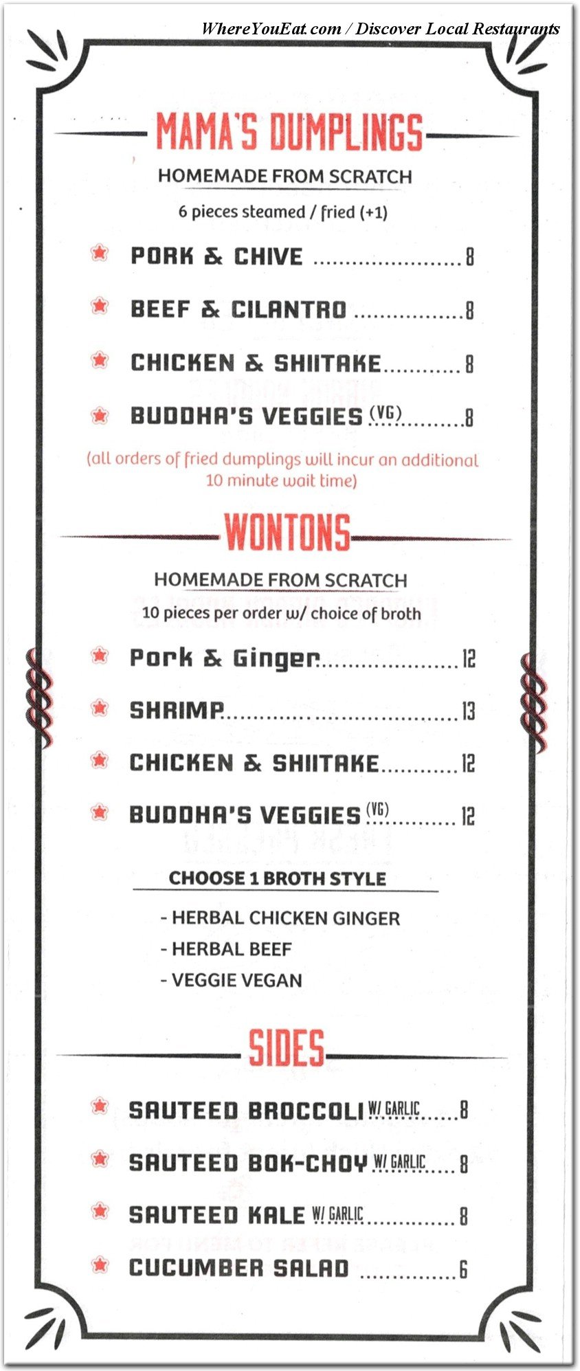 menu image