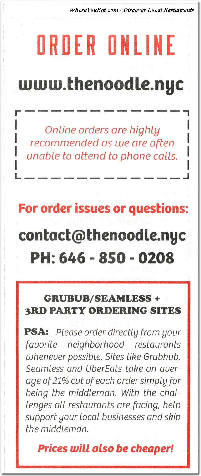 menu image