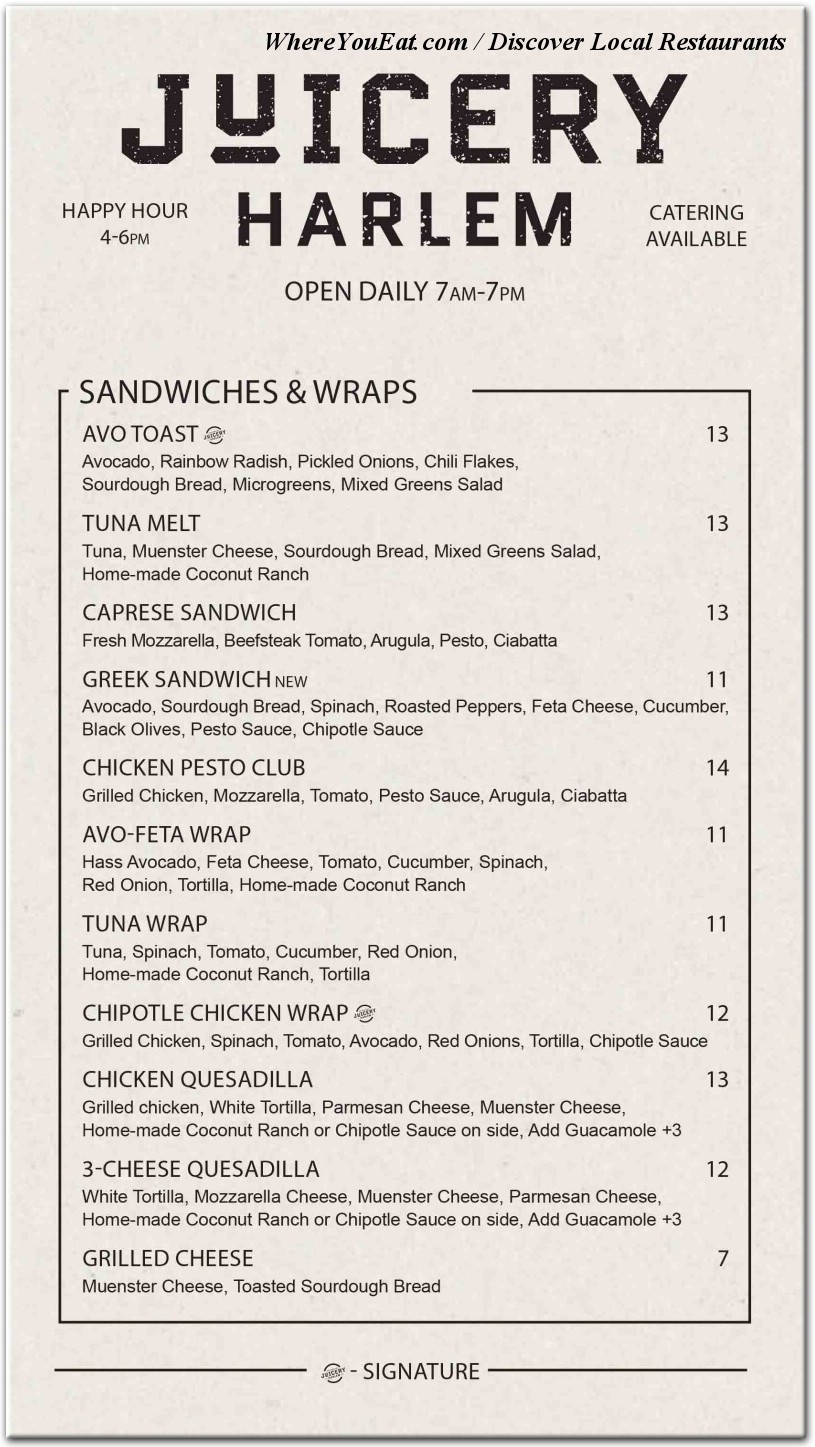 menu image