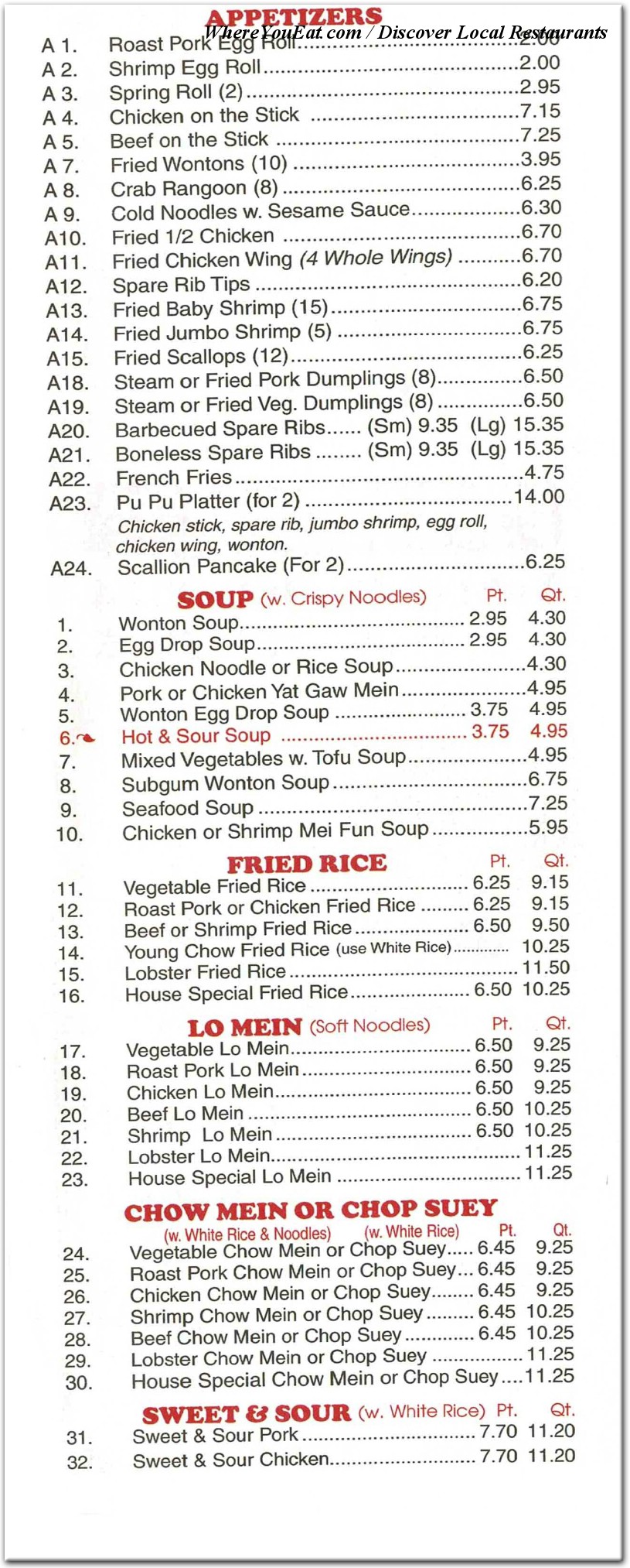 menu image