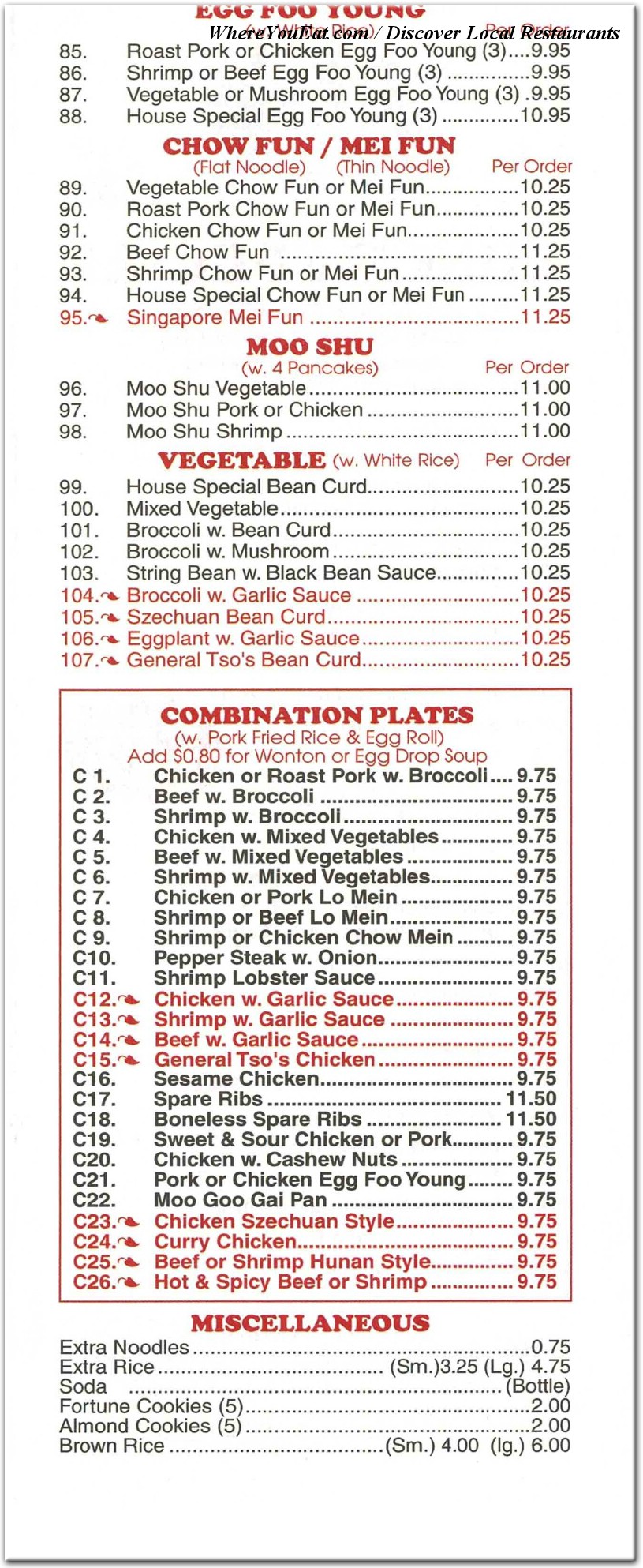 menu image