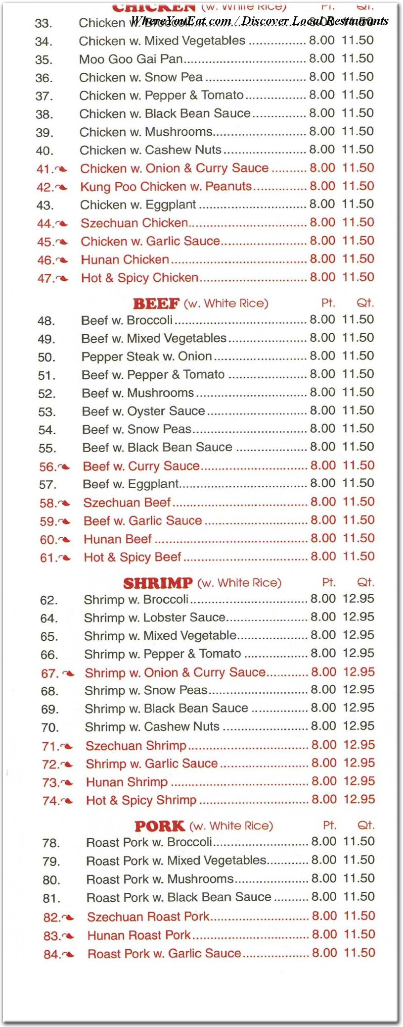 menu image