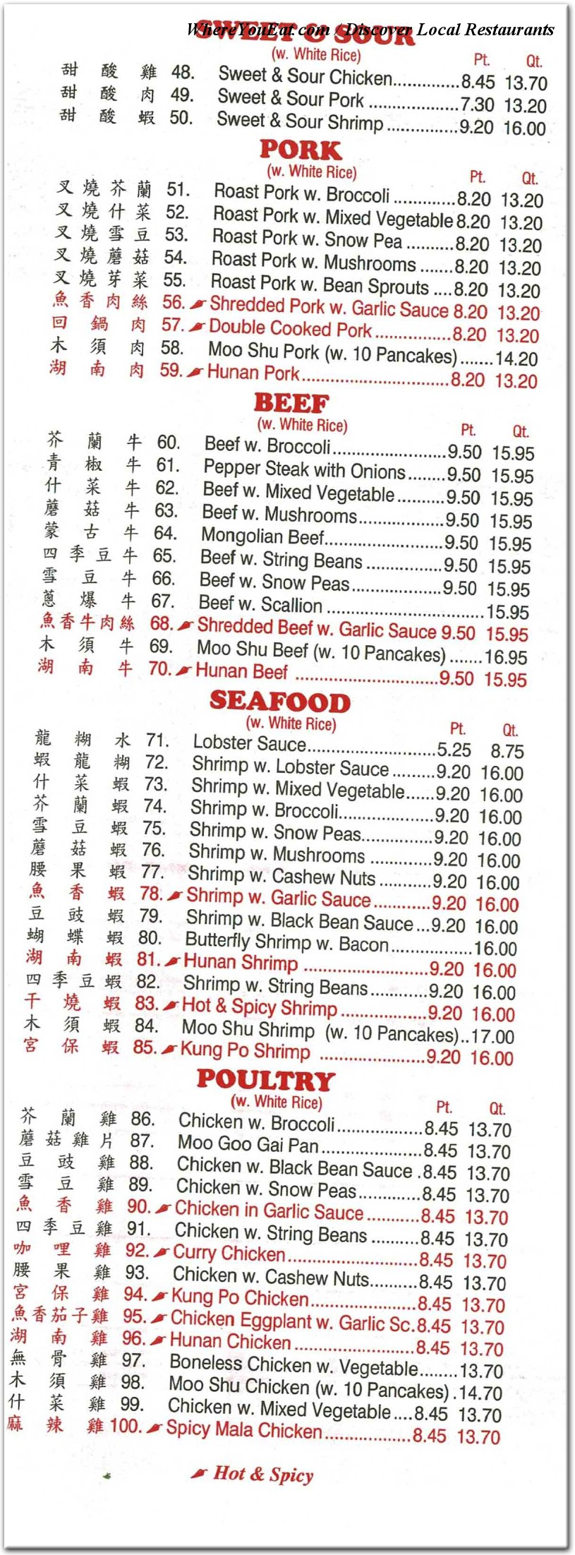 menu image