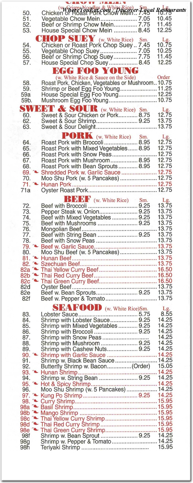 menu image