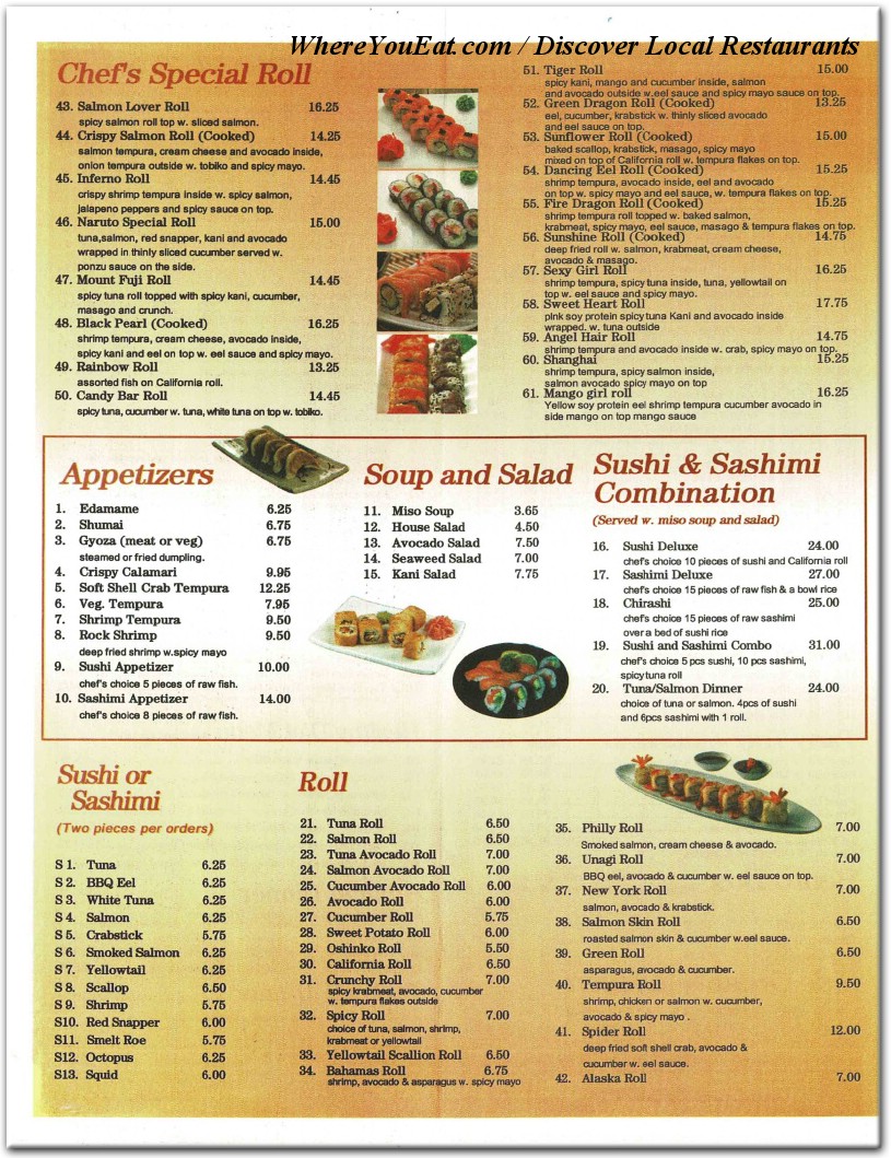 menu image