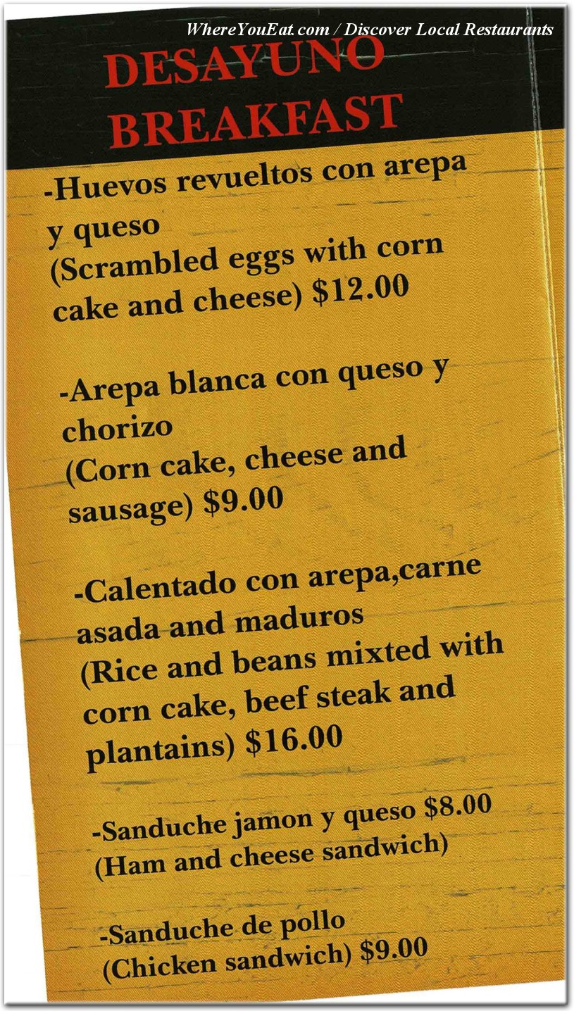 menu image