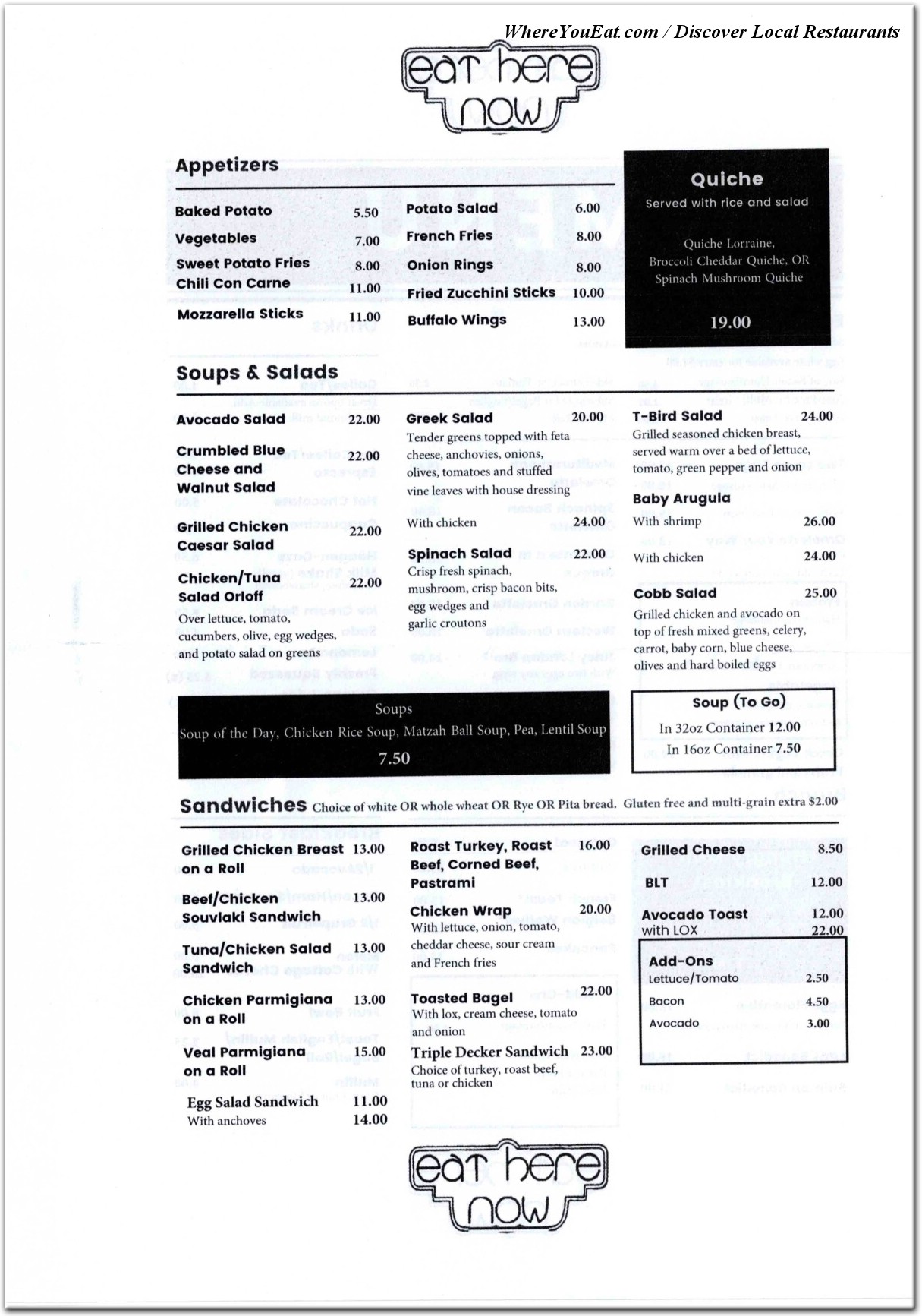 menu image