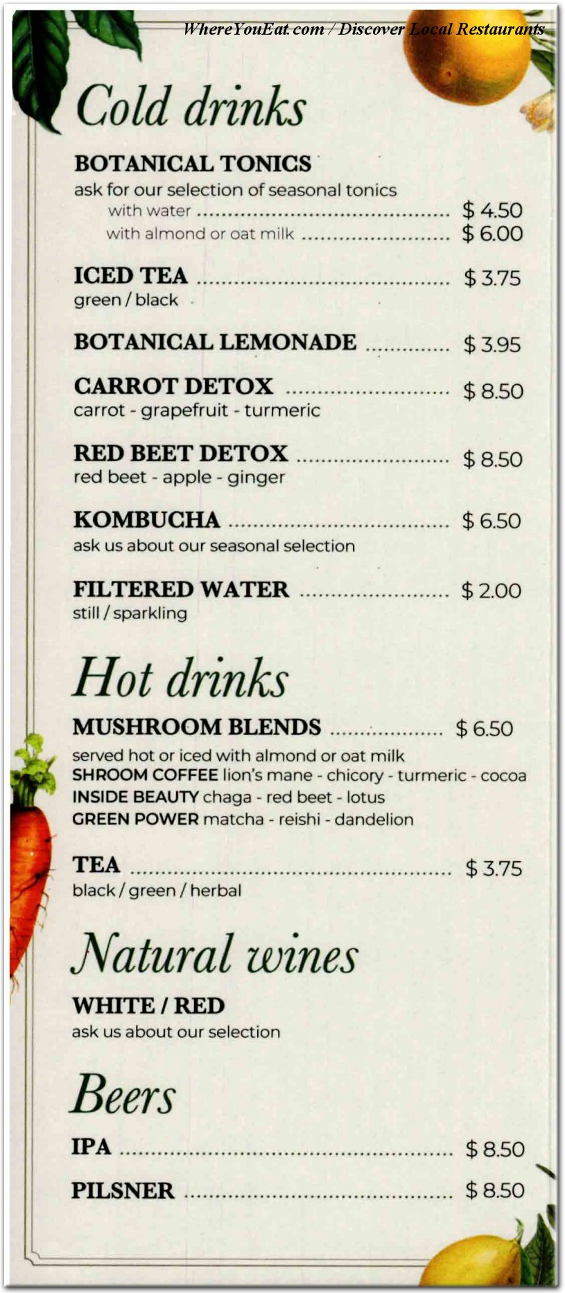 menu image