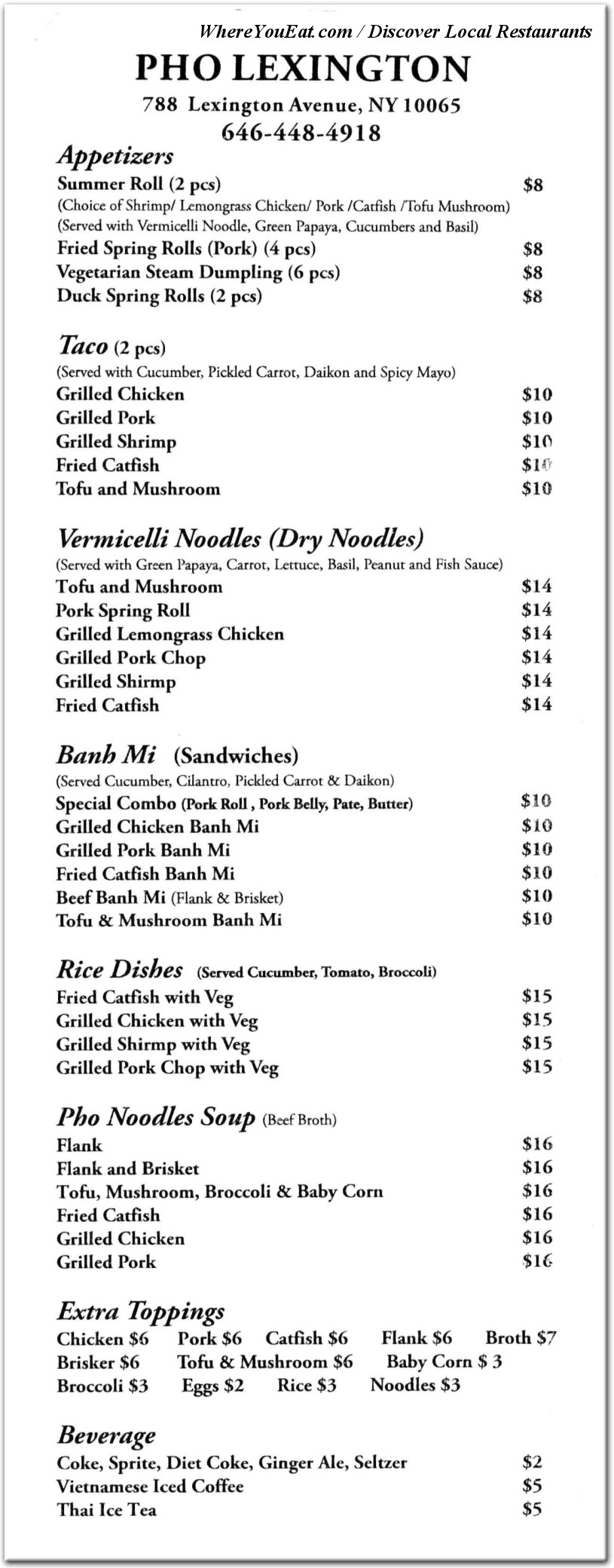 menu image