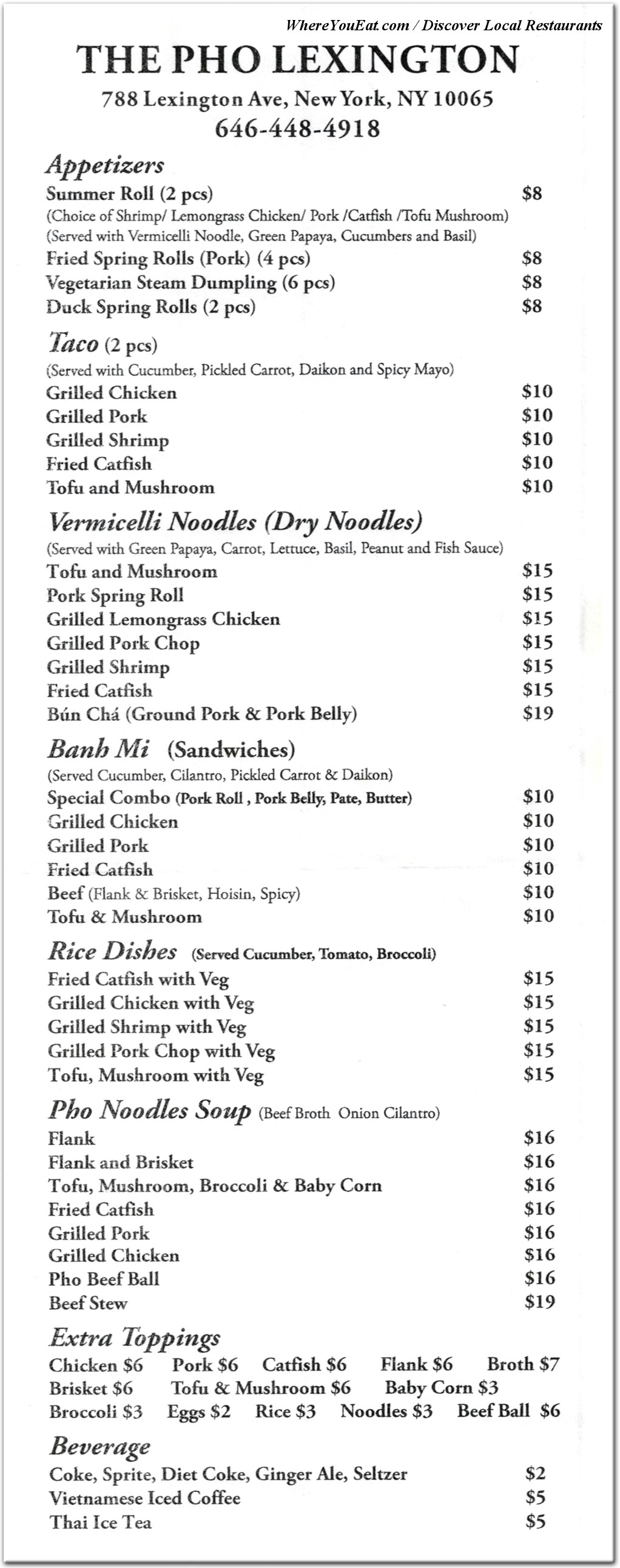 menu image