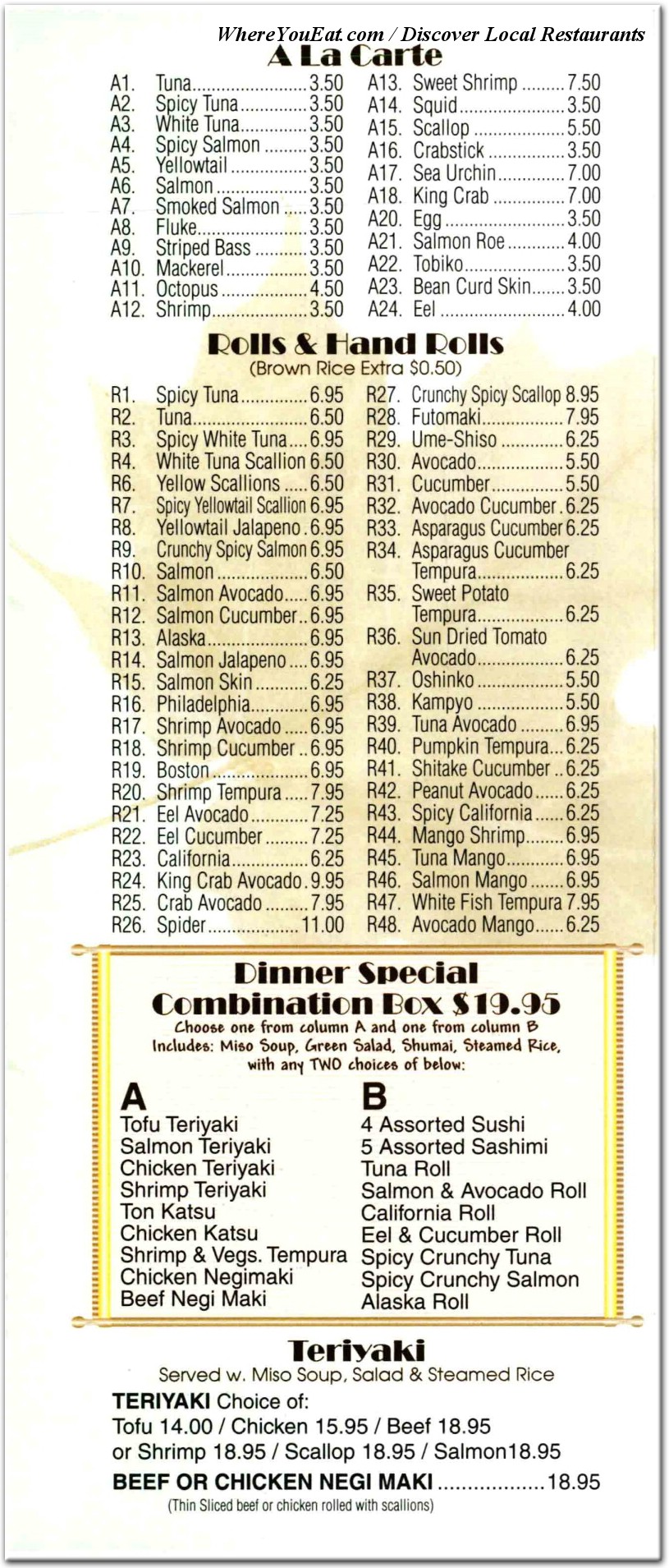 menu image