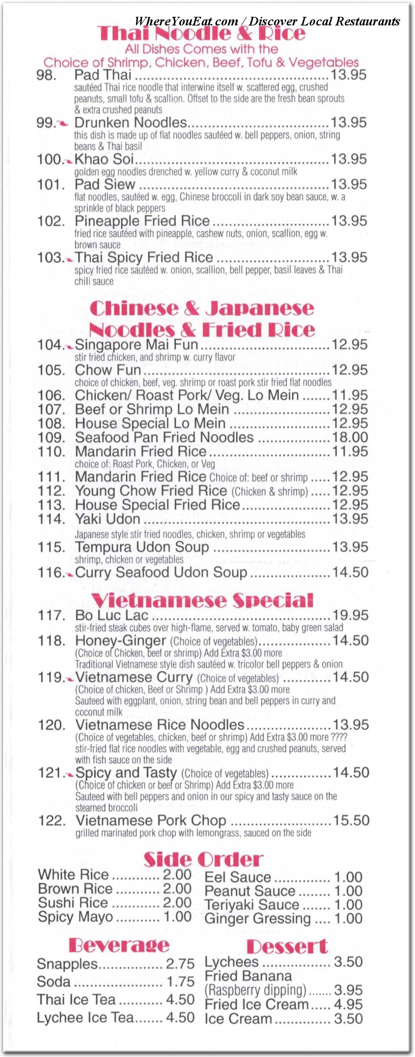 menu image