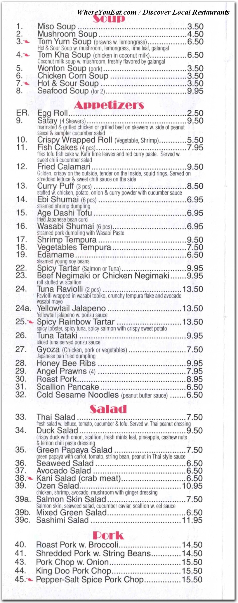 menu image