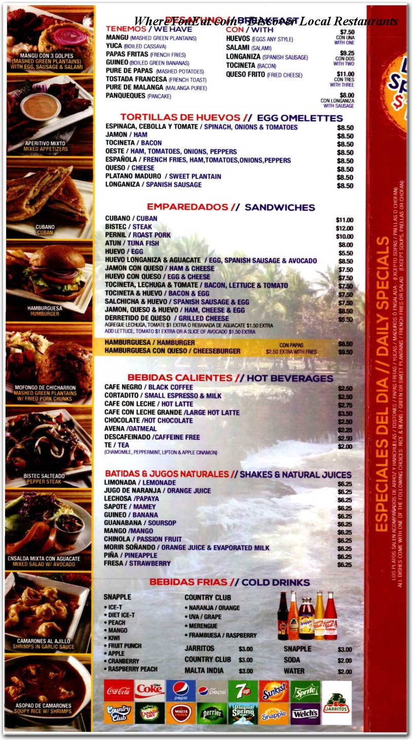 menu image