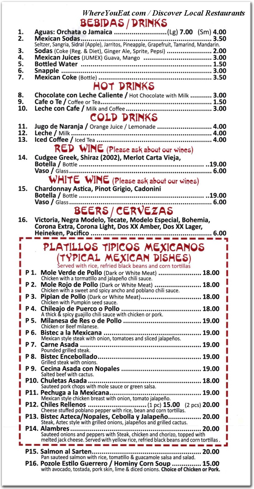 menu image