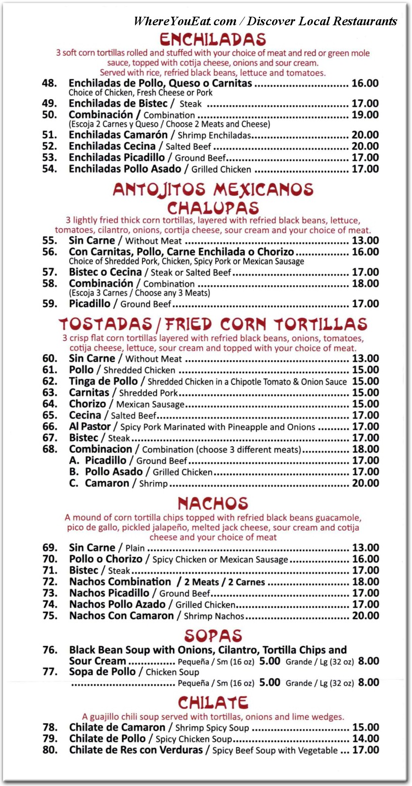 menu image