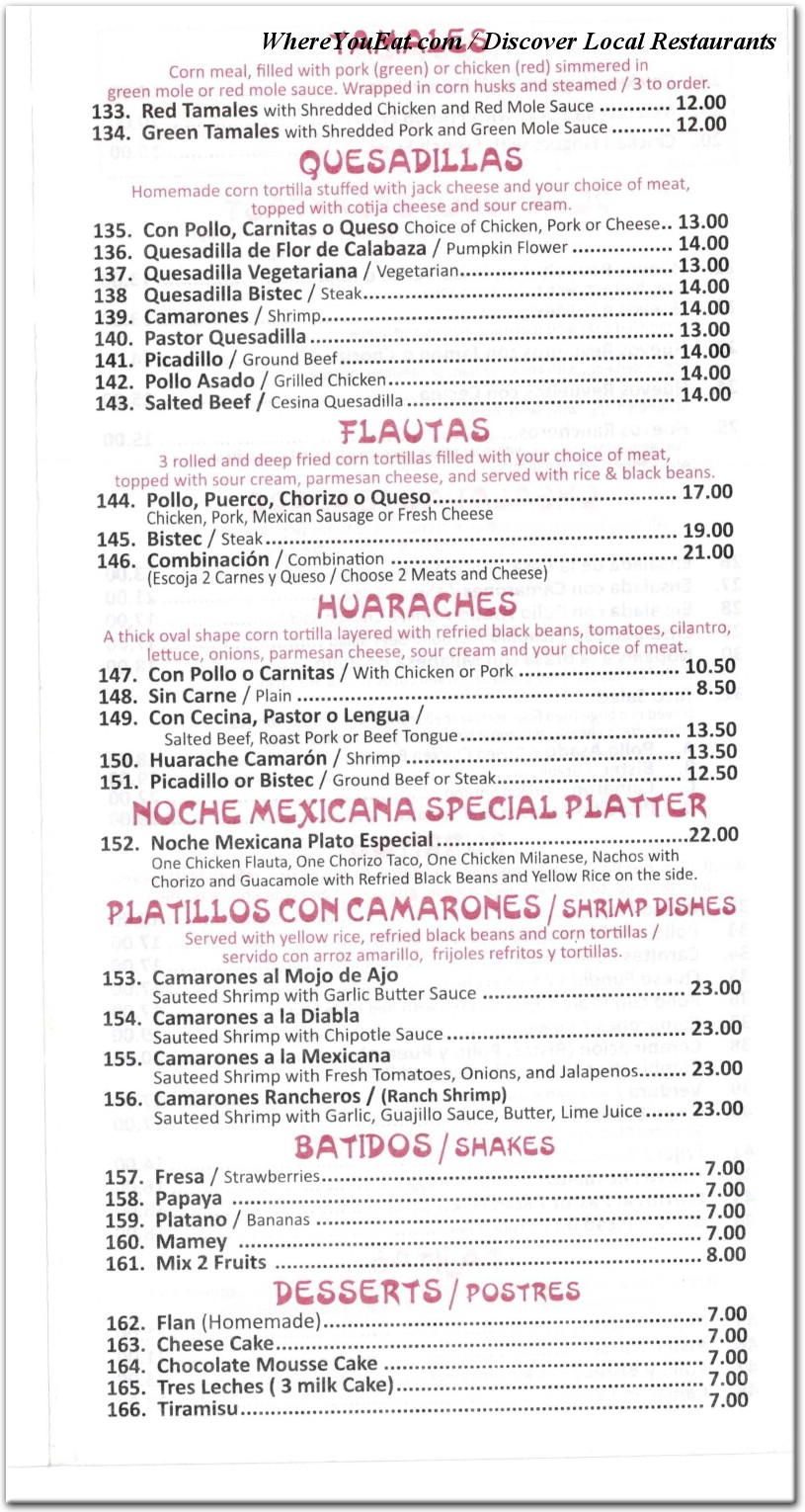 menu image