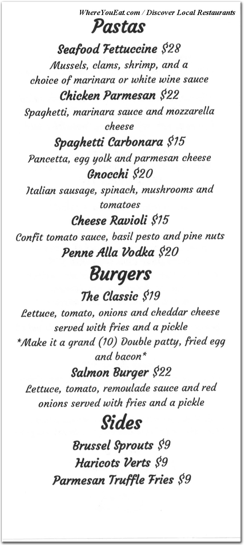 menu image