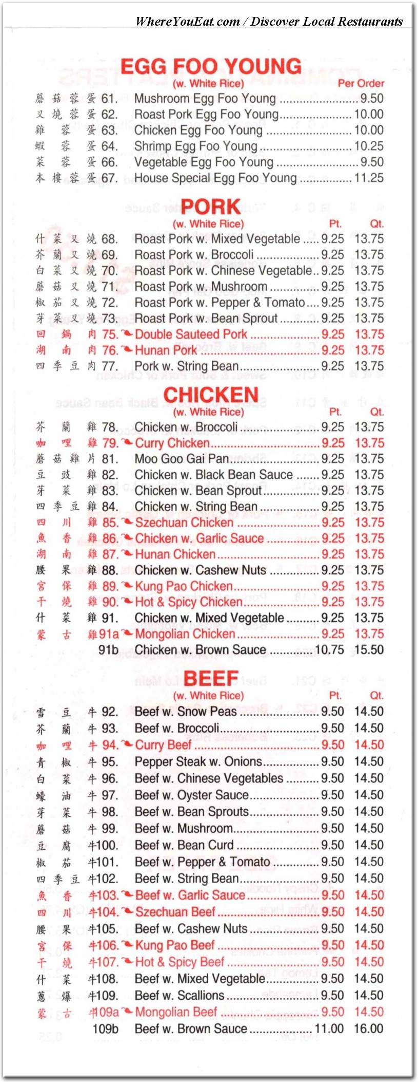 menu image