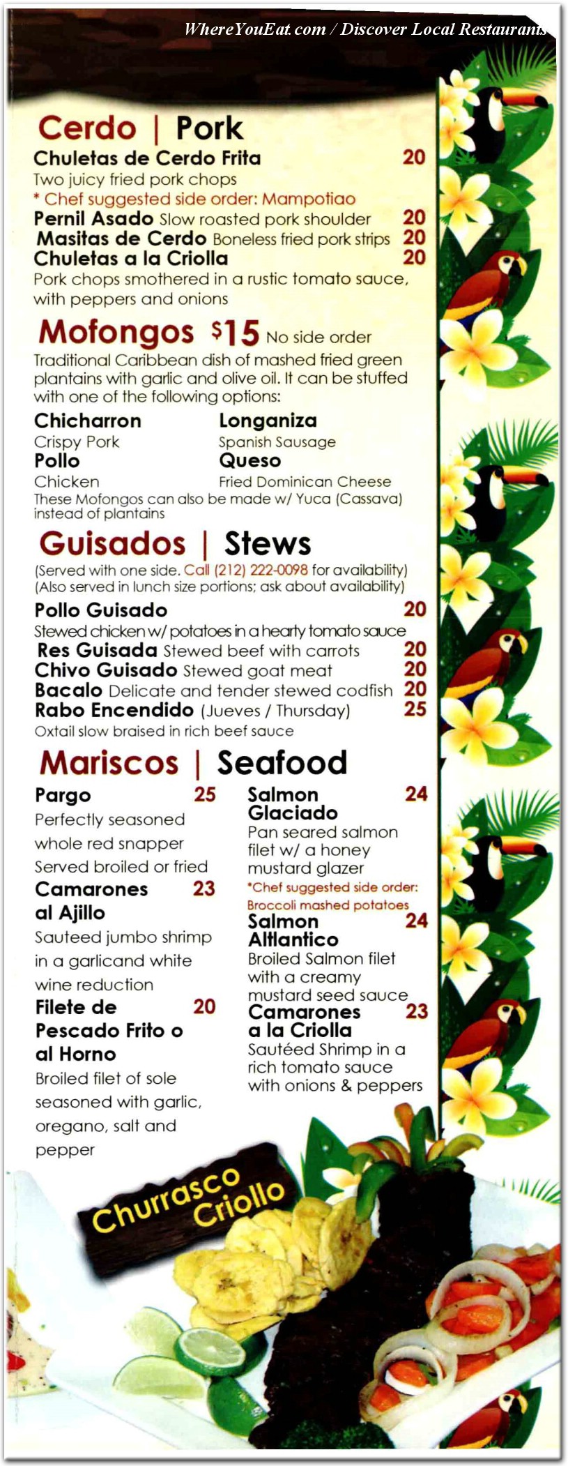 menu image