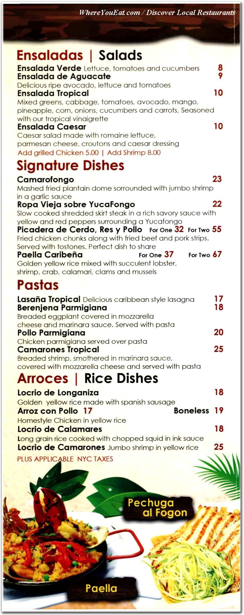 menu image