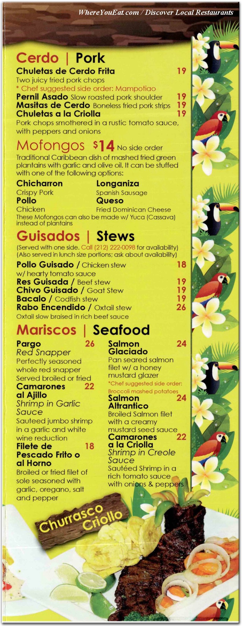 menu image