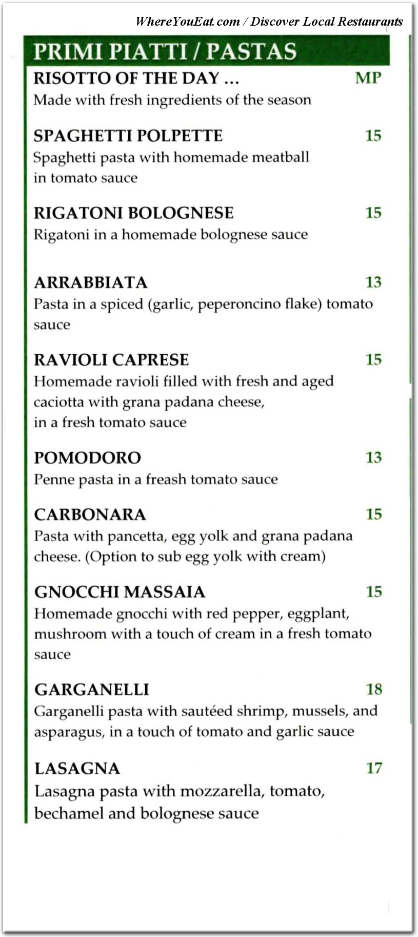 menu image