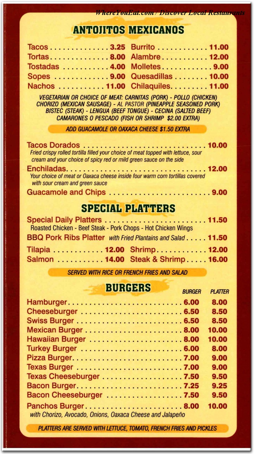 menu image