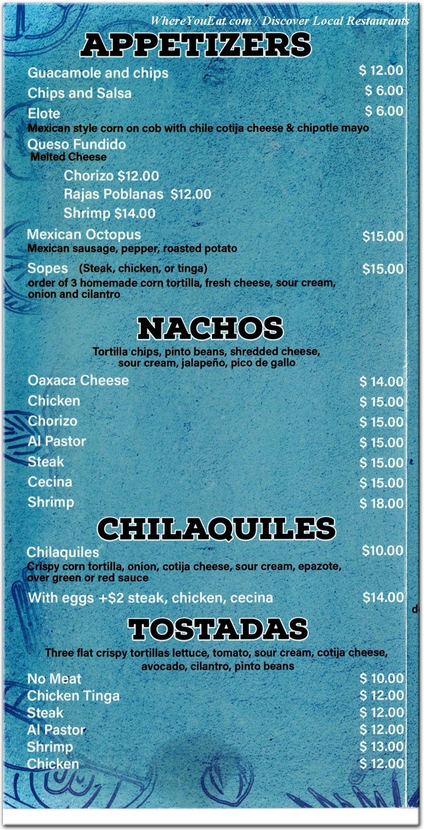 menu image