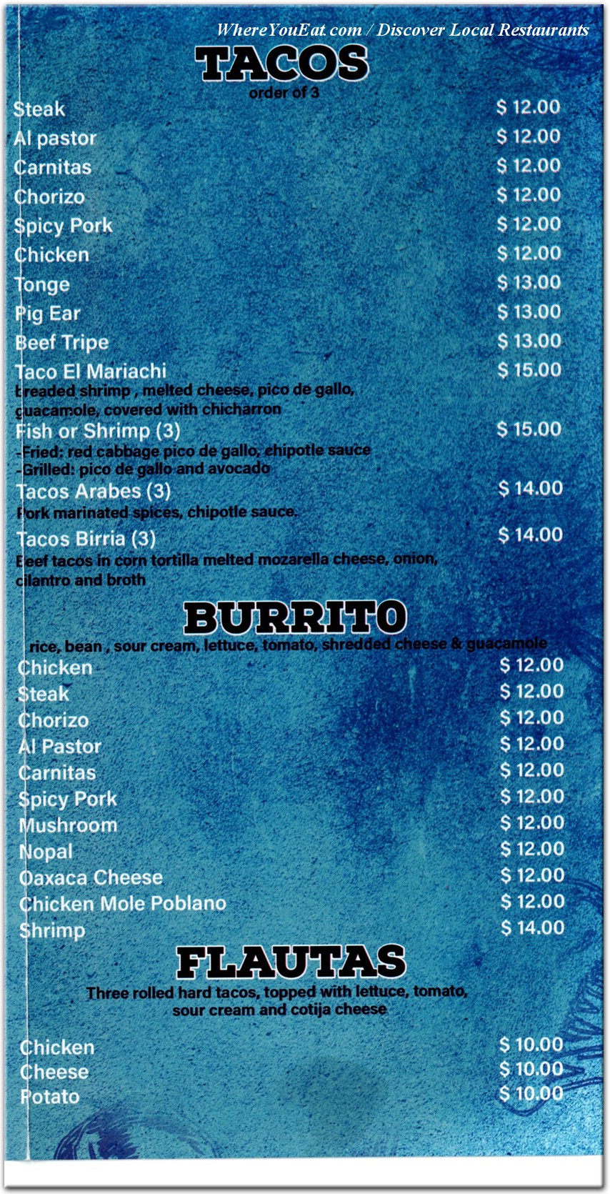 menu image