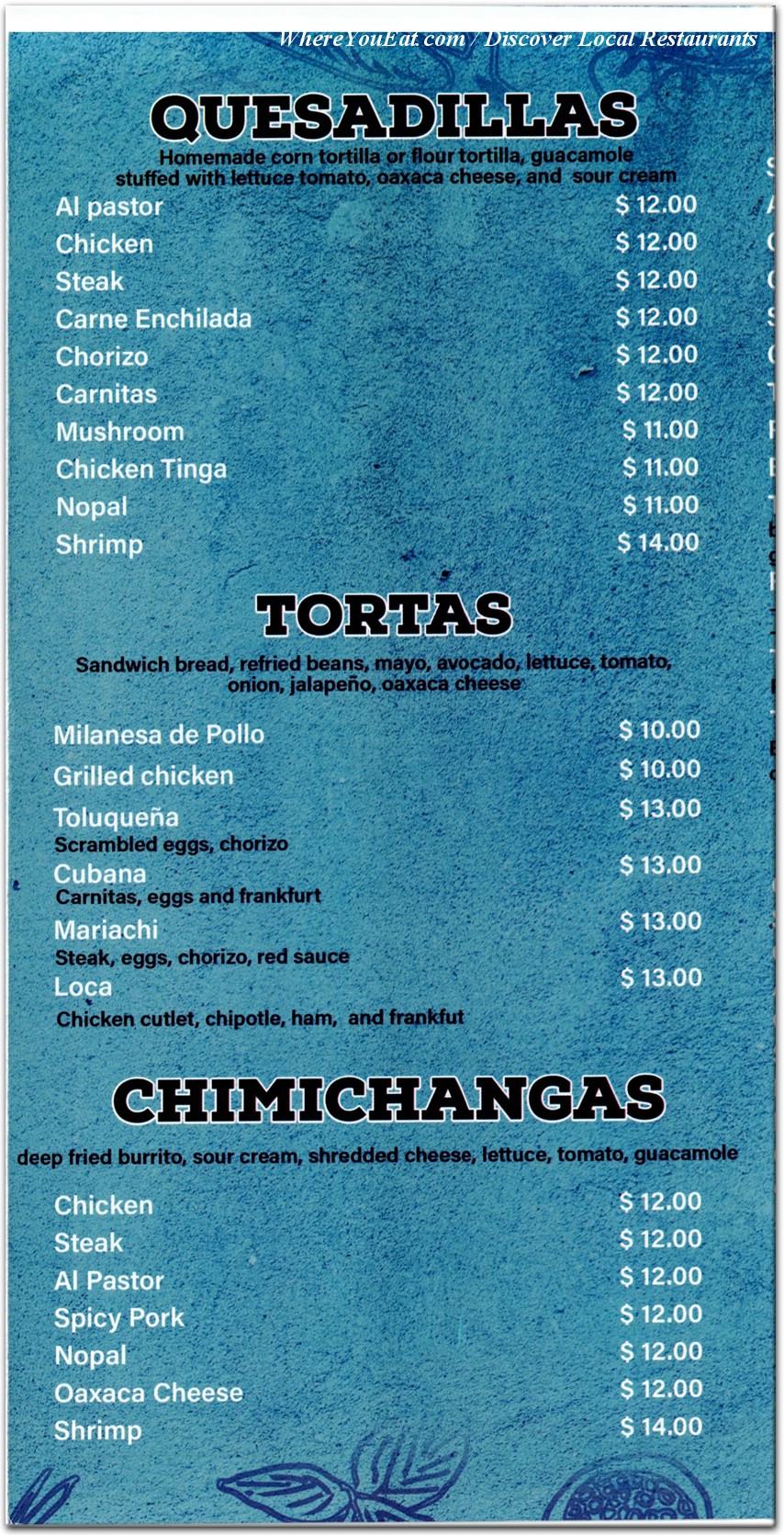 menu image