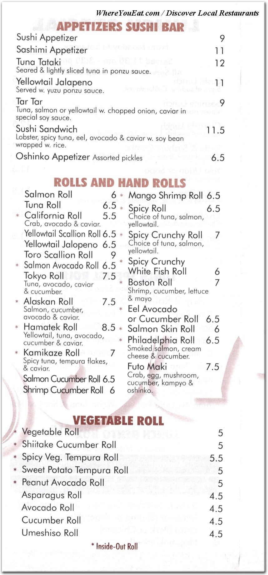 menu image