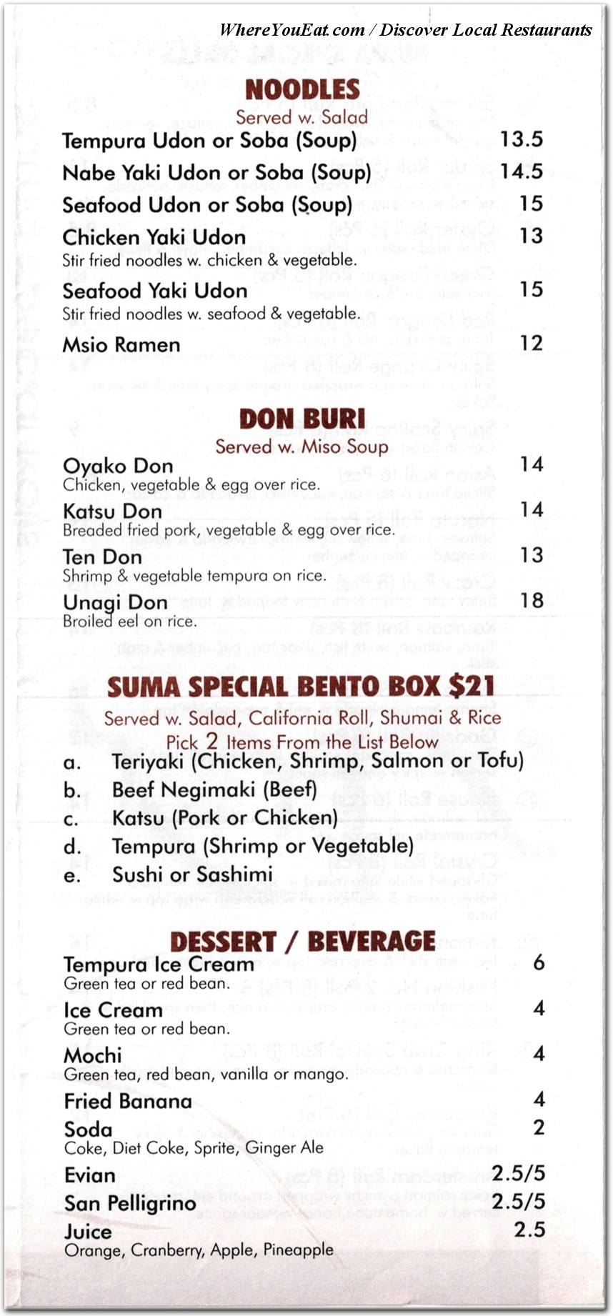 menu image